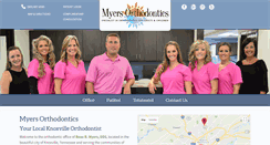 Desktop Screenshot of myersorthodontics.com
