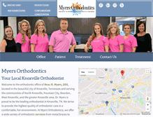 Tablet Screenshot of myersorthodontics.com